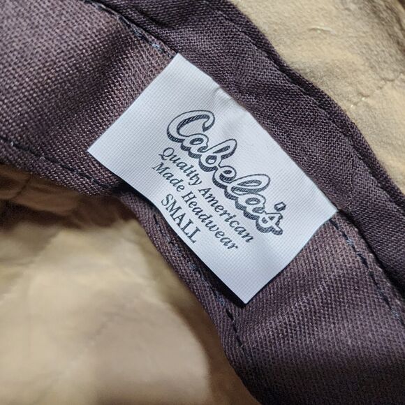 Vintage Cabelas Camo Hat trapper ear flap hat Insulated Size Small Cap - Picture 7 of 9